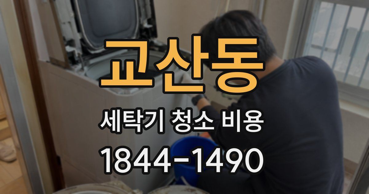 교산동 세탁기 청소 비용