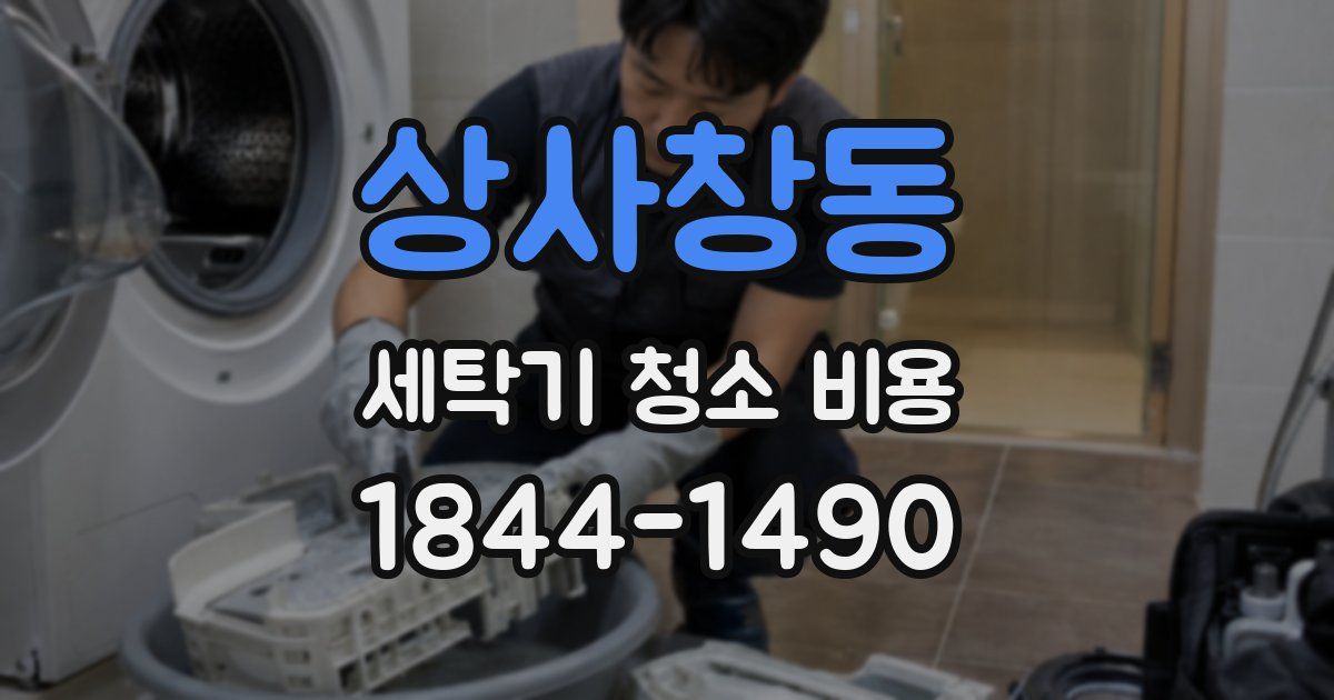 상사창동 세탁기 청소 비용