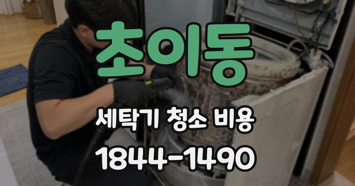 초이동 세탁기 청소 비용
