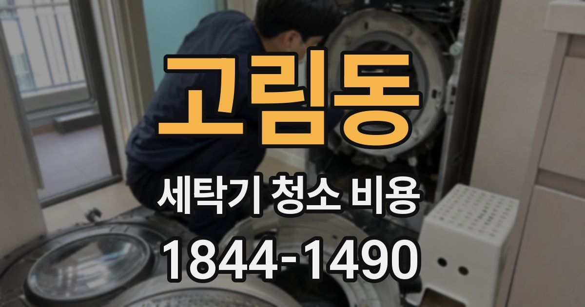 고림동 세탁기 청소 비용