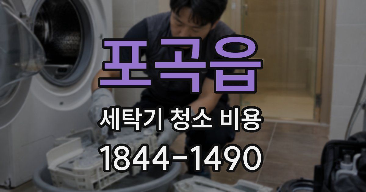 포곡읍 세탁기 청소 비용