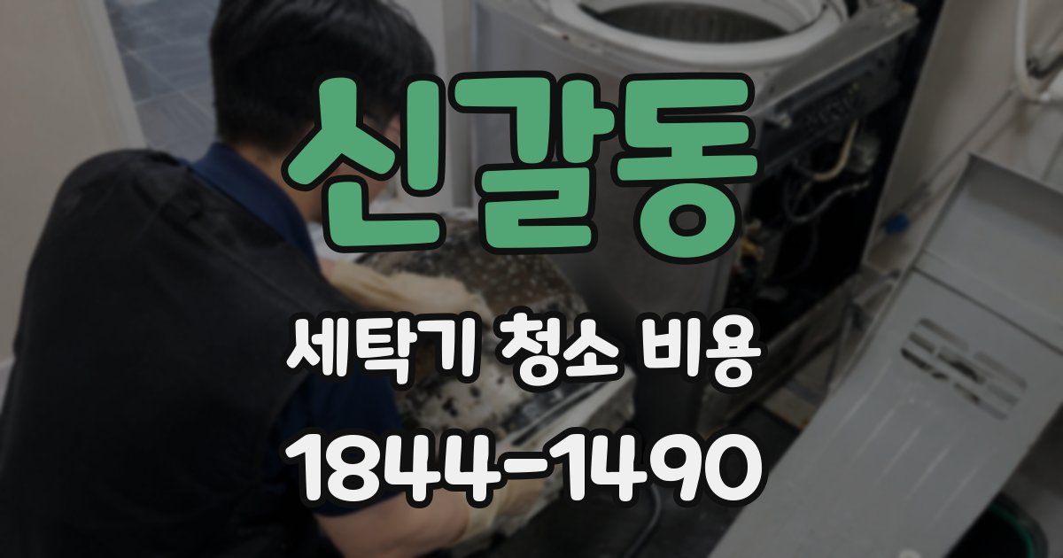 신갈동 세탁기 청소 비용