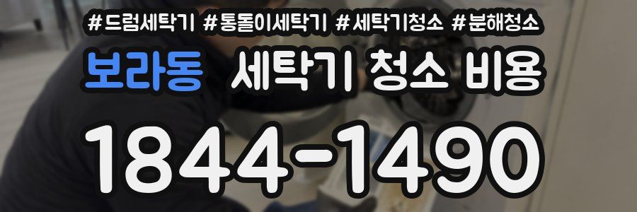 보라동 세탁기 청소 비용