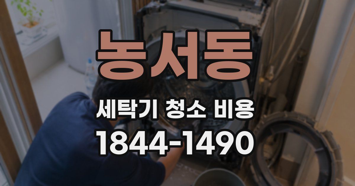 농서동 세탁기 청소 비용