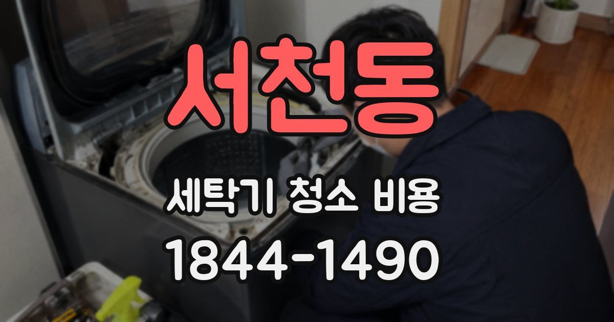 서천동 세탁기 청소 비용