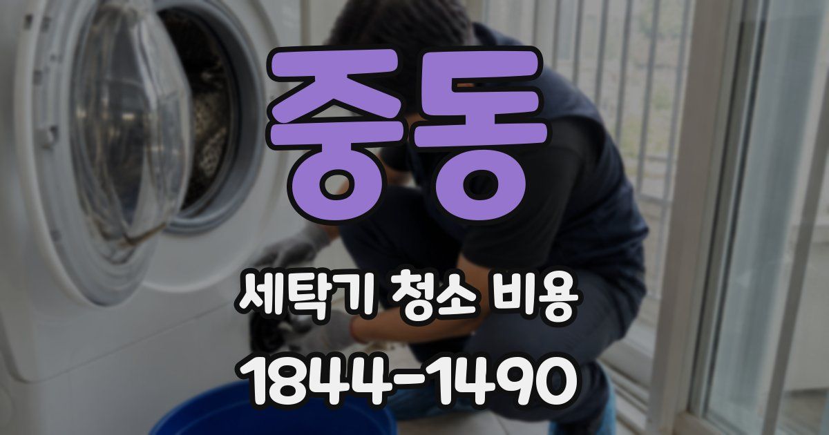 중동 세탁기 청소 비용