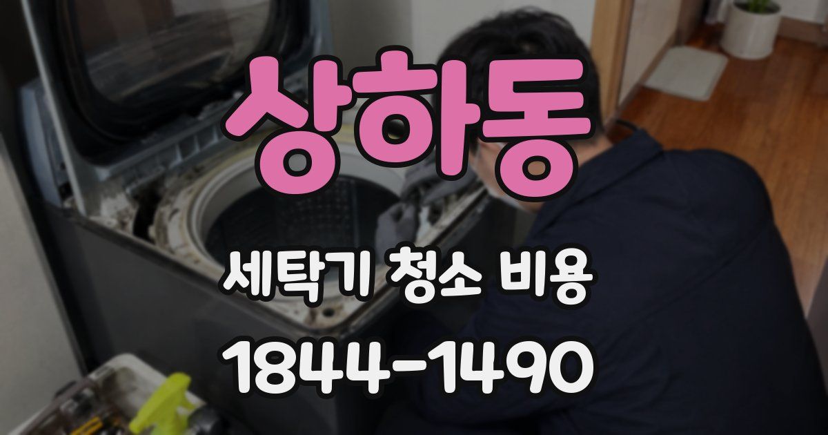 상하동 세탁기 청소 비용