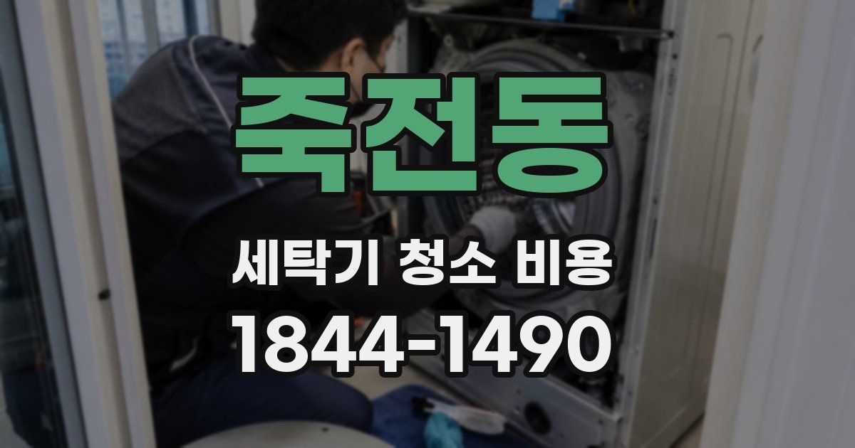 죽전동 세탁기 청소 비용
