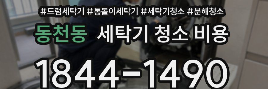 동천동 세탁기 청소 비용