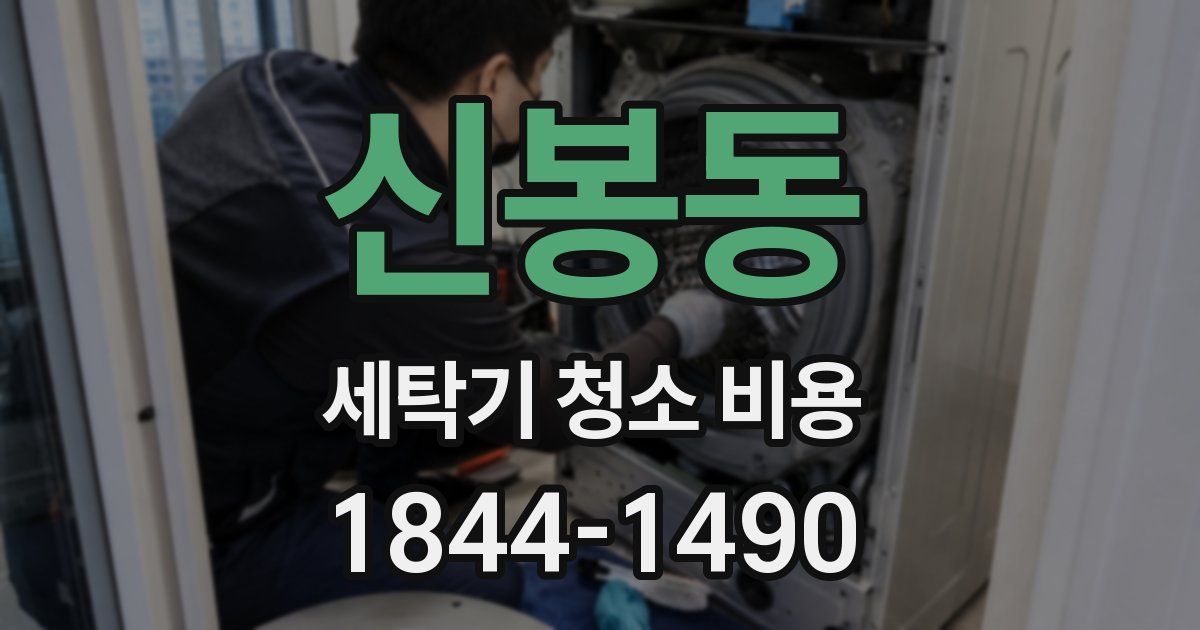 신봉동 세탁기 청소 비용