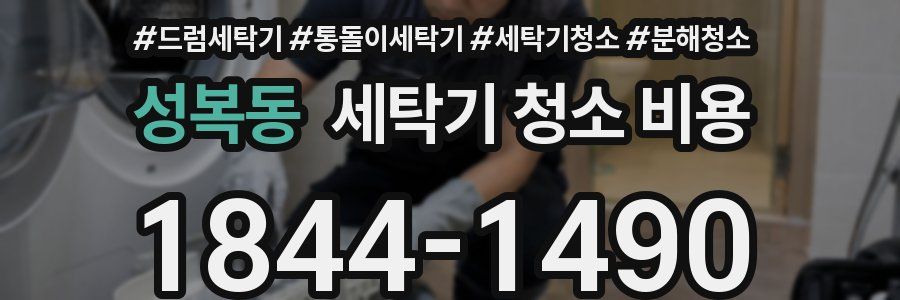 성복동 세탁기 청소 비용