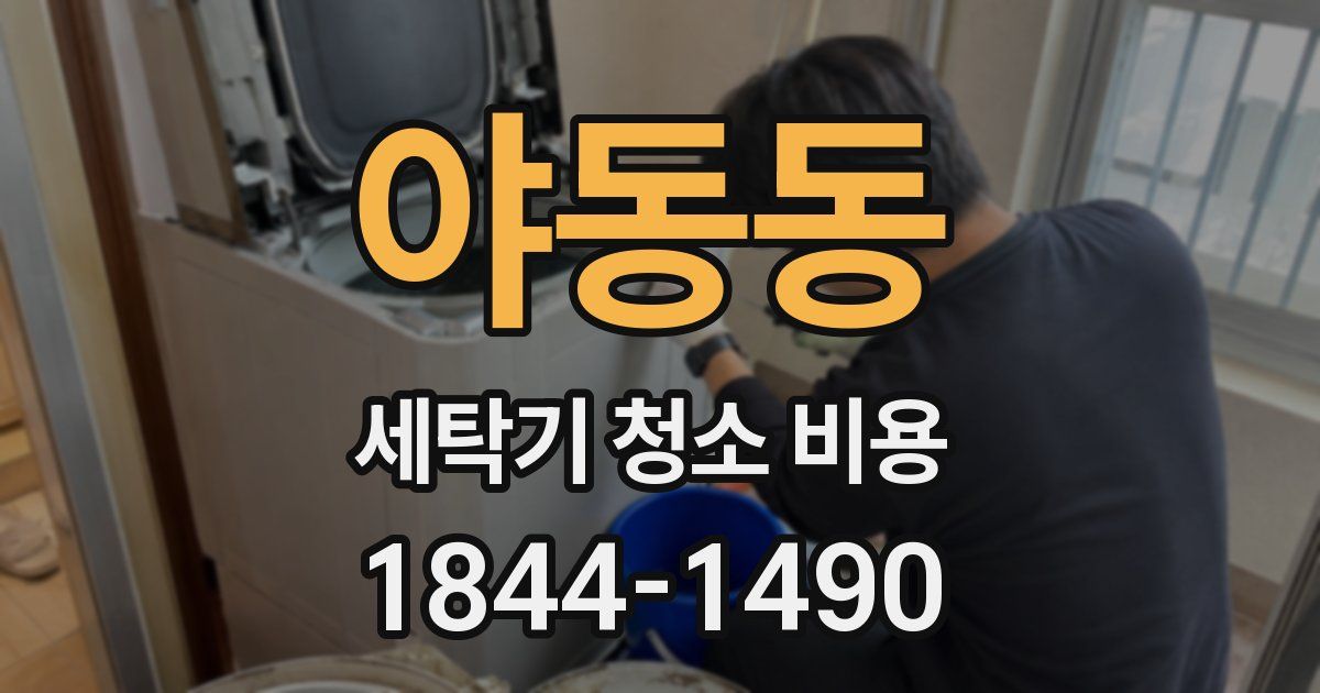 야동동 세탁기 청소 비용