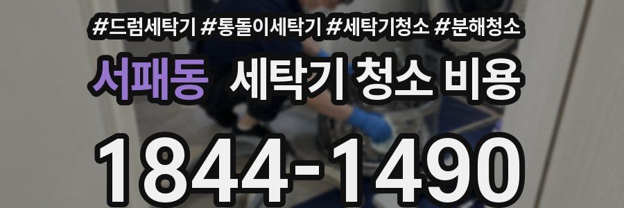 서패동 세탁기 청소 비용