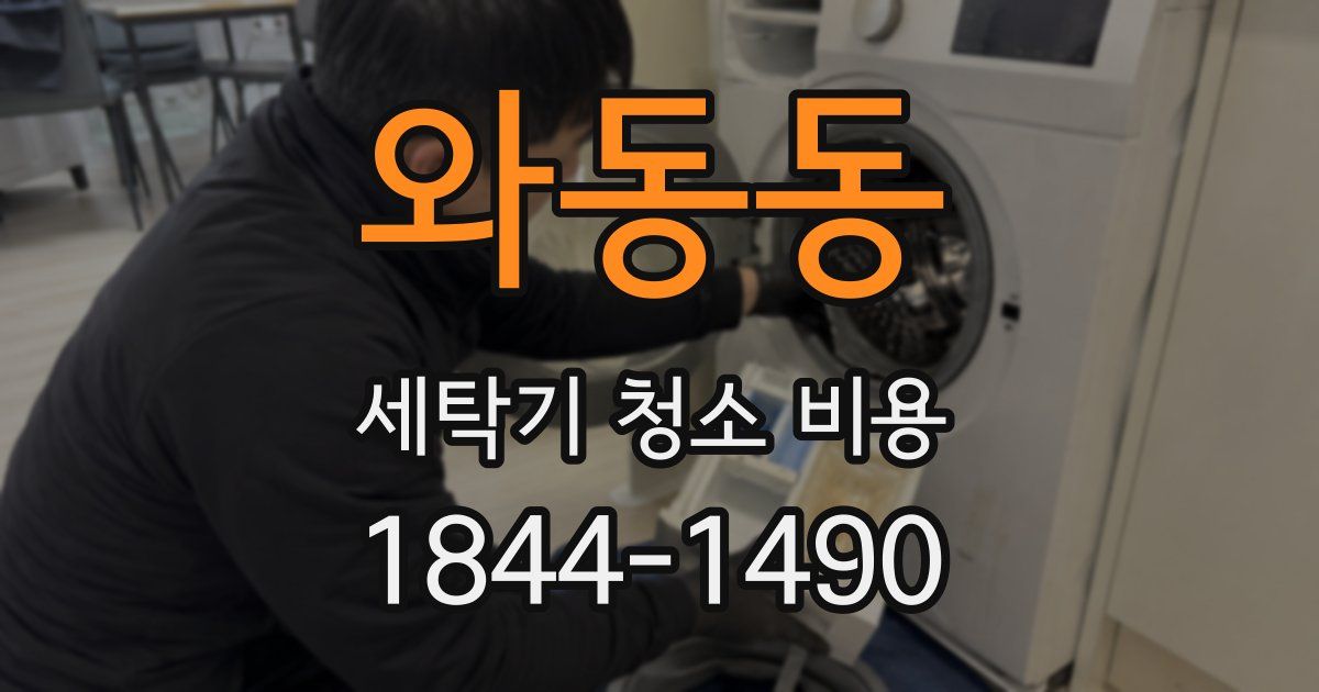 와동동 세탁기 청소 비용