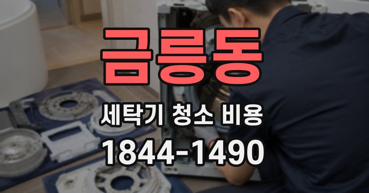 금릉동 세탁기 청소 비용