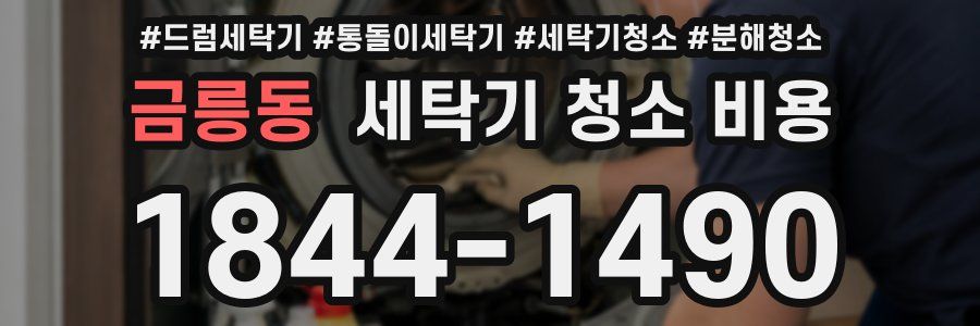 금릉동 세탁기 청소 비용