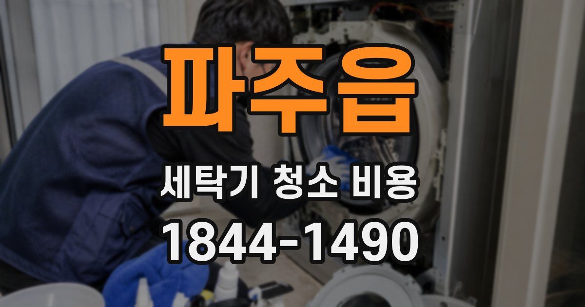파주읍 세탁기 청소 비용
