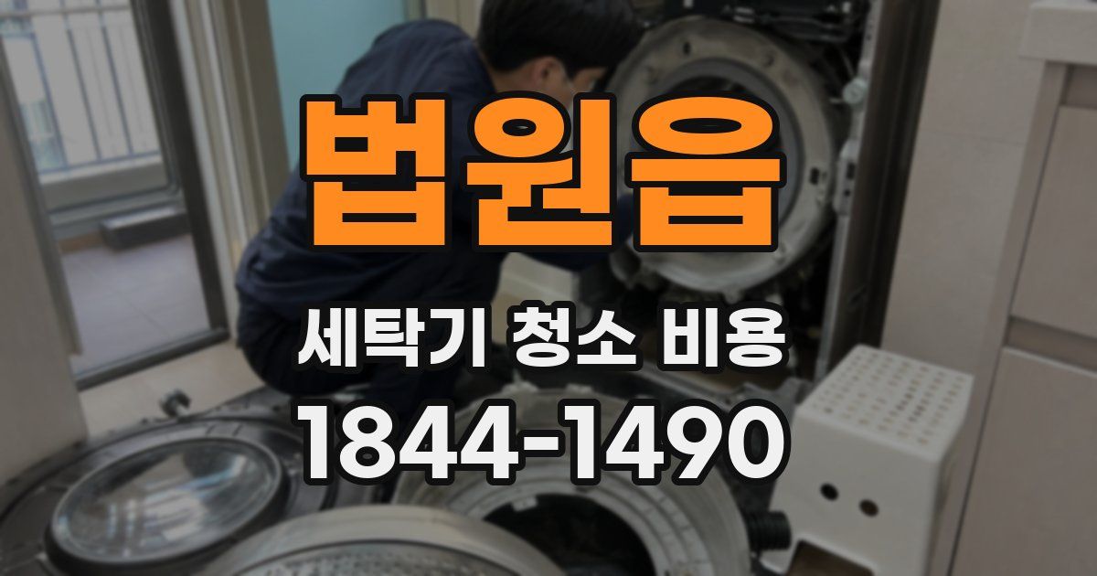 법원읍 세탁기 청소 비용