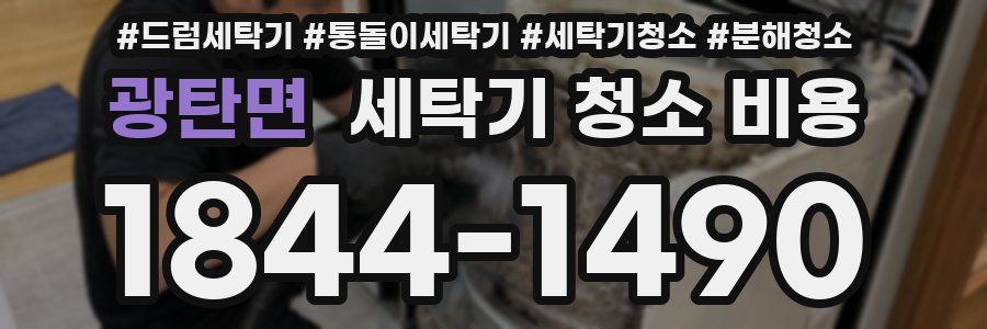 광탄면 세탁기 청소 비용