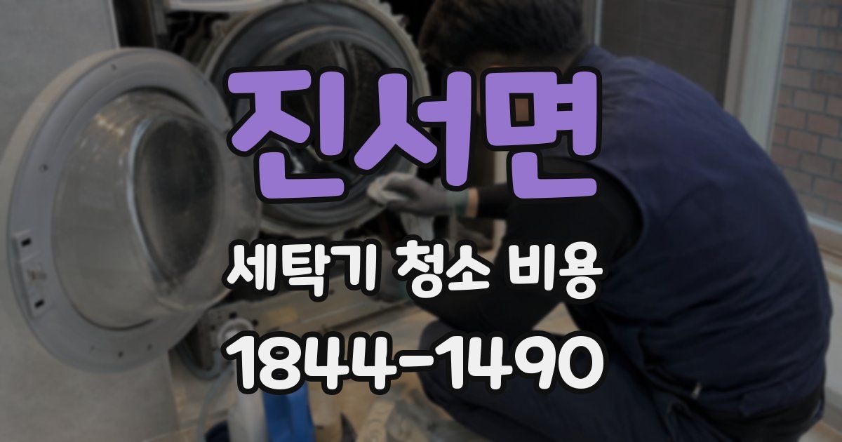 진서면 세탁기 청소 비용