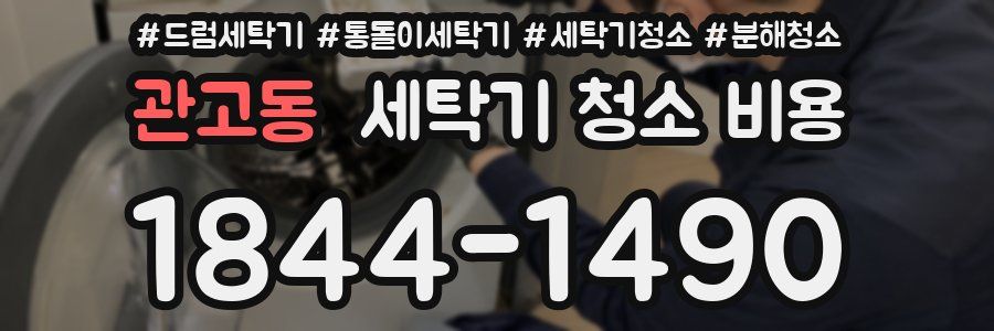 관고동 세탁기 청소 비용