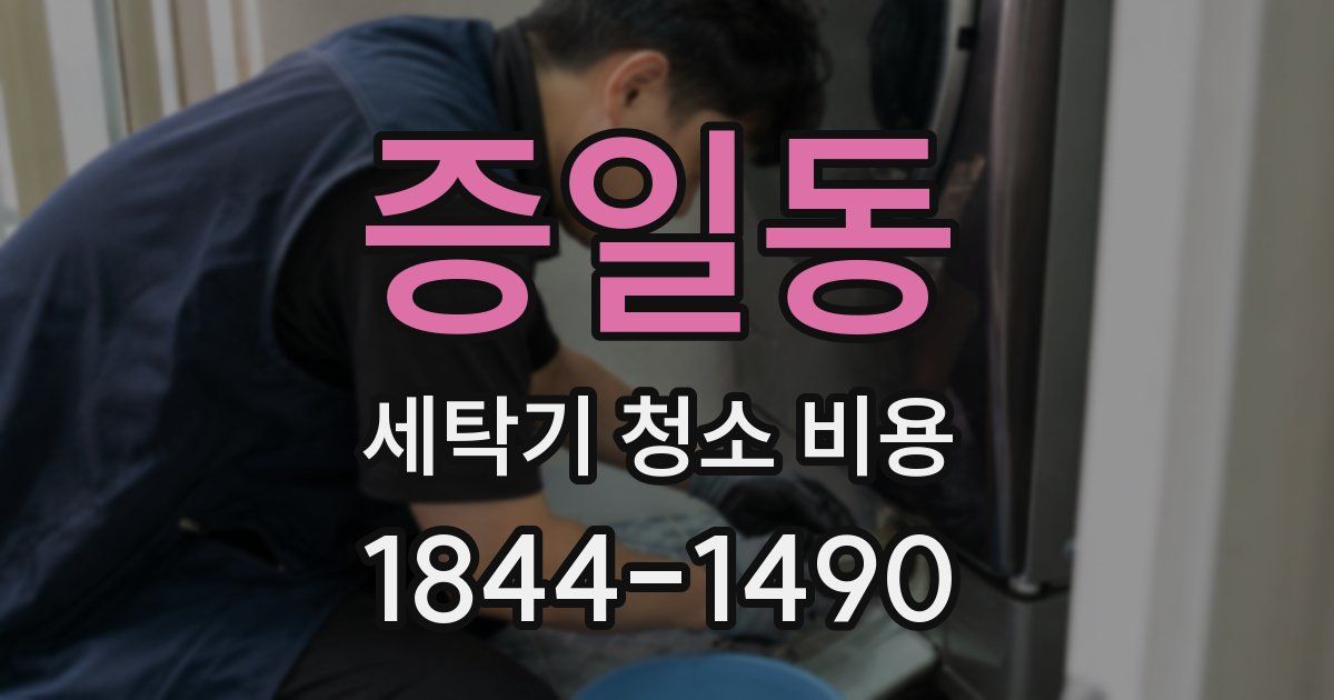 증일동 세탁기 청소 비용