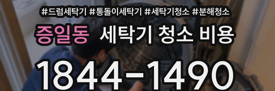 증일동 세탁기 청소 비용