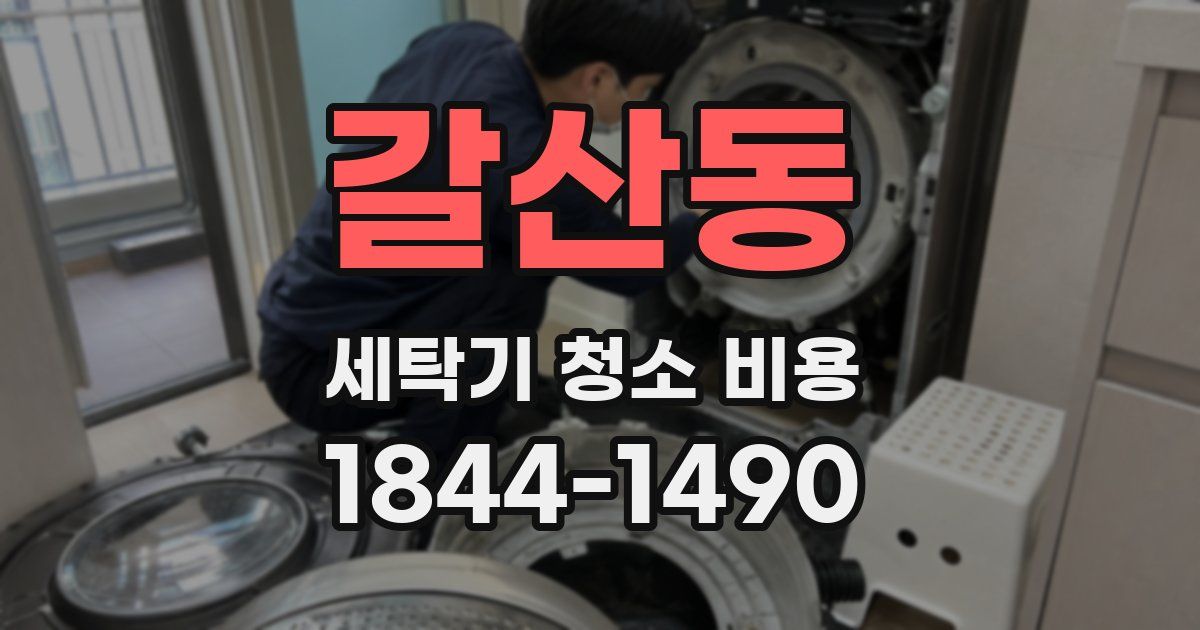 갈산동 세탁기 청소 비용