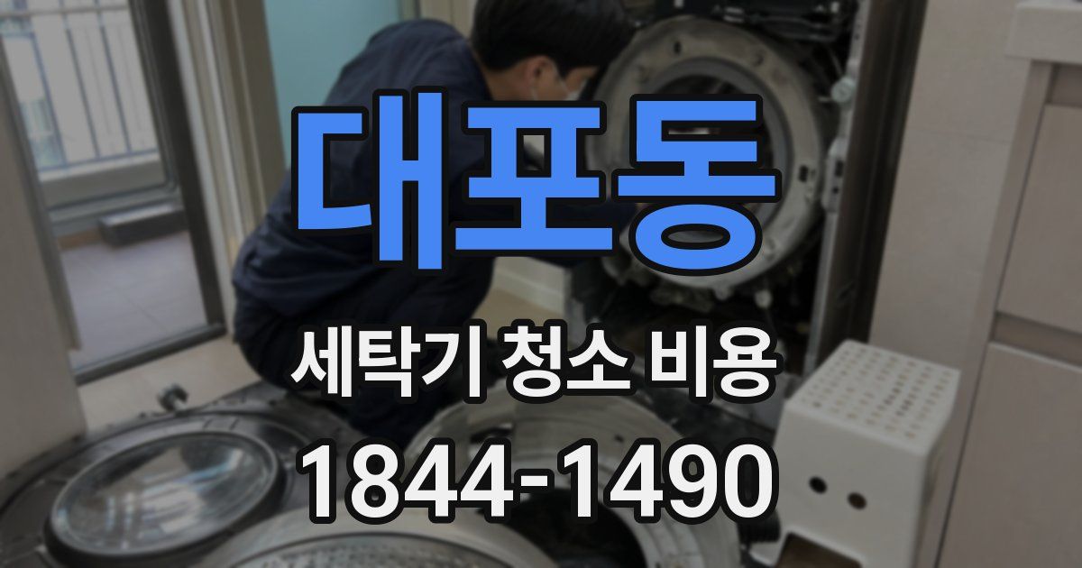 대포동 세탁기 청소 비용