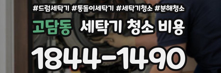 고담동 세탁기 청소 비용