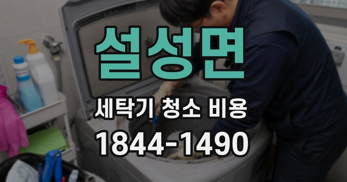 설성면 세탁기 청소 비용
