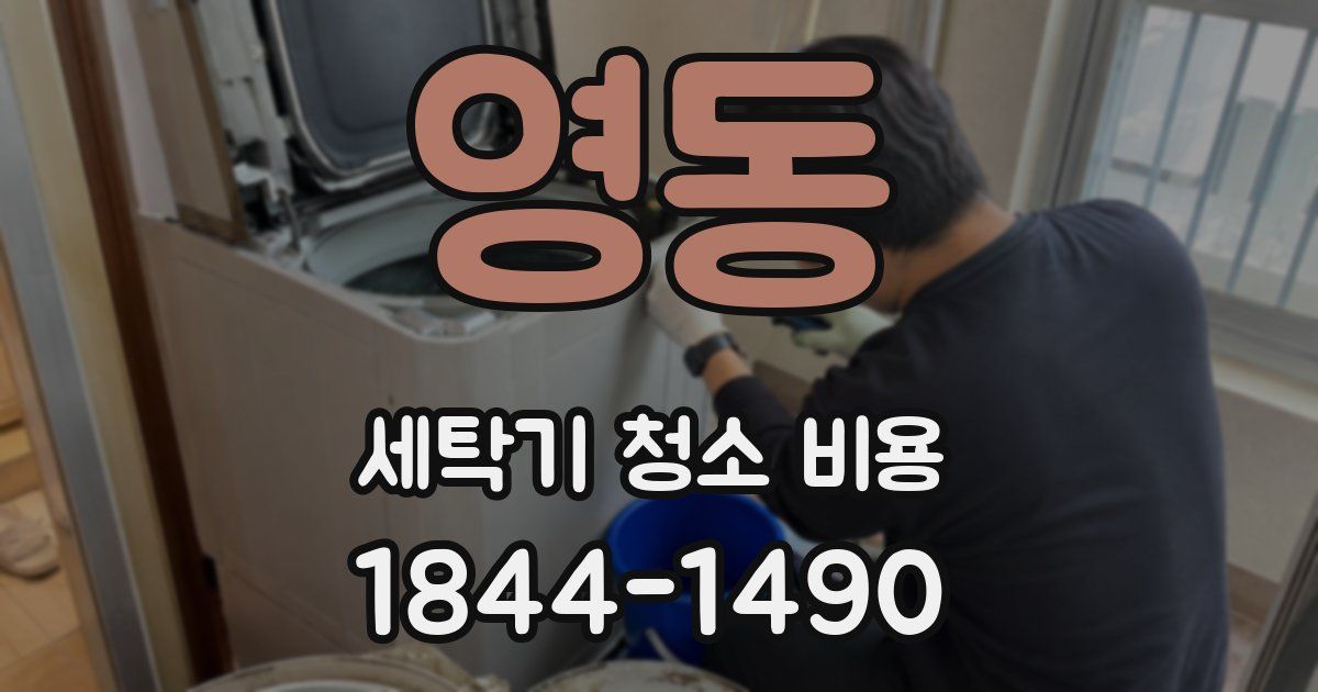 영동 세탁기 청소 비용
