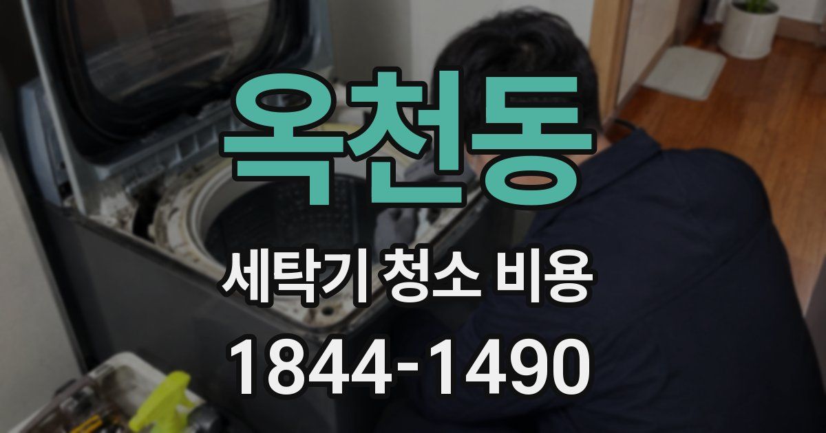 옥천동 세탁기 청소 비용