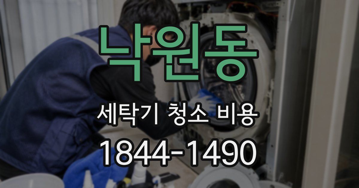 낙원동 세탁기 청소 비용