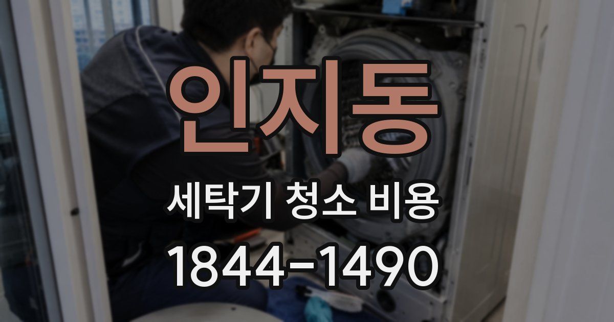 인지동 세탁기 청소 비용