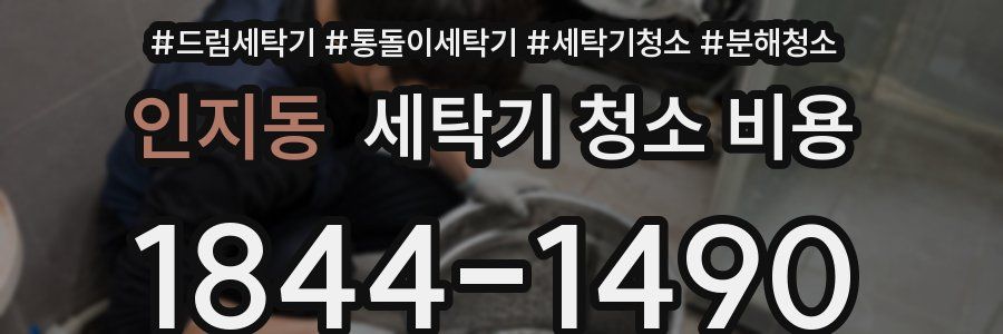 인지동 세탁기 청소 비용
