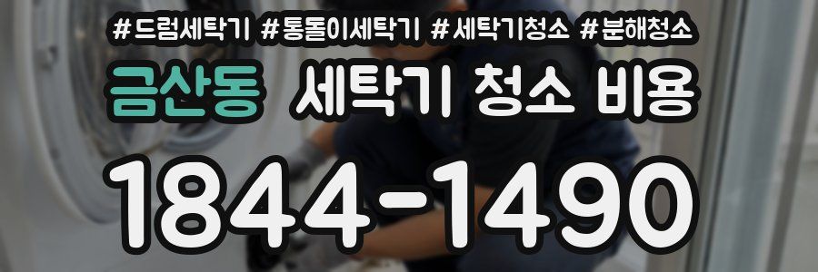 금산동 세탁기 청소 비용