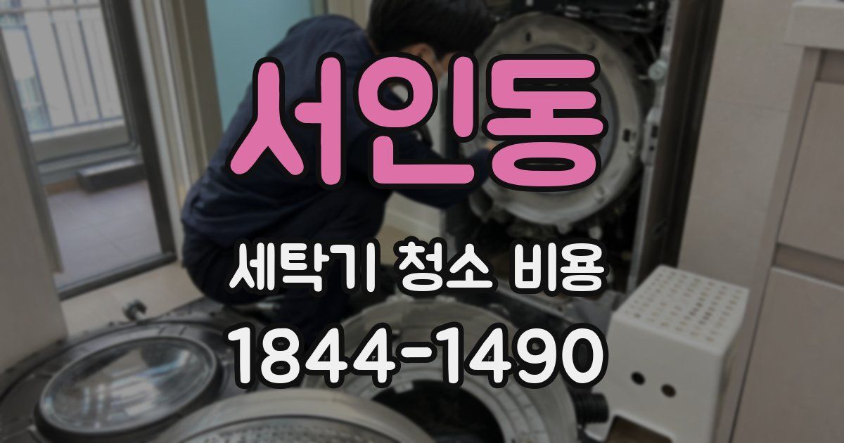 서인동 세탁기 청소 비용