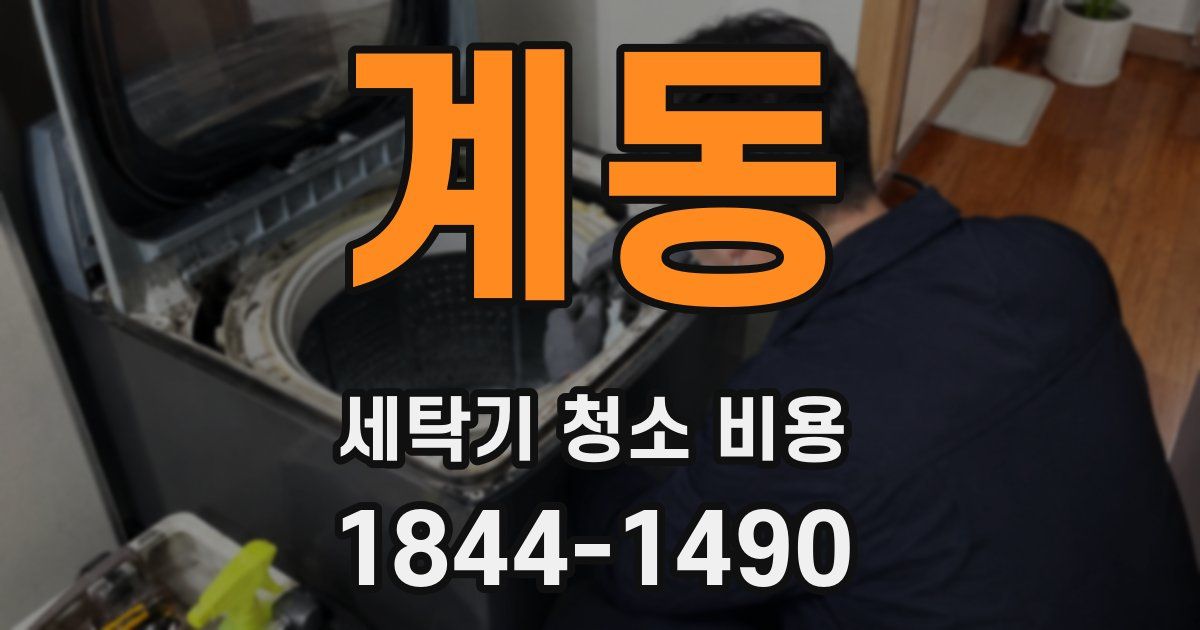 계동 세탁기 청소 비용