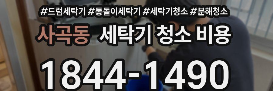 사곡동 세탁기 청소 비용