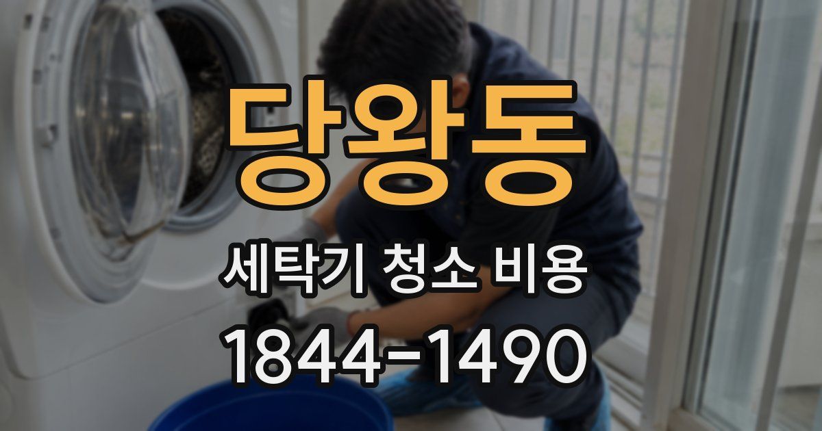 당왕동 세탁기 청소 비용