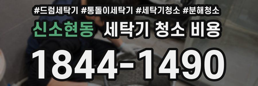 신소현동 세탁기 청소 비용