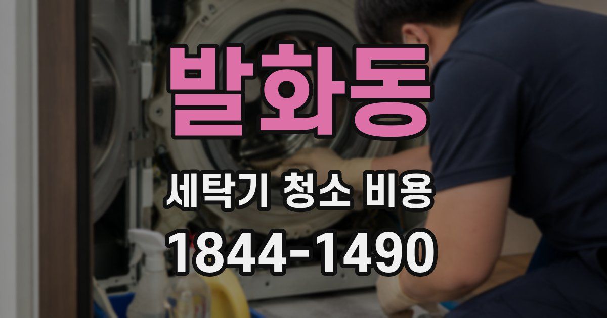 발화동 세탁기 청소 비용