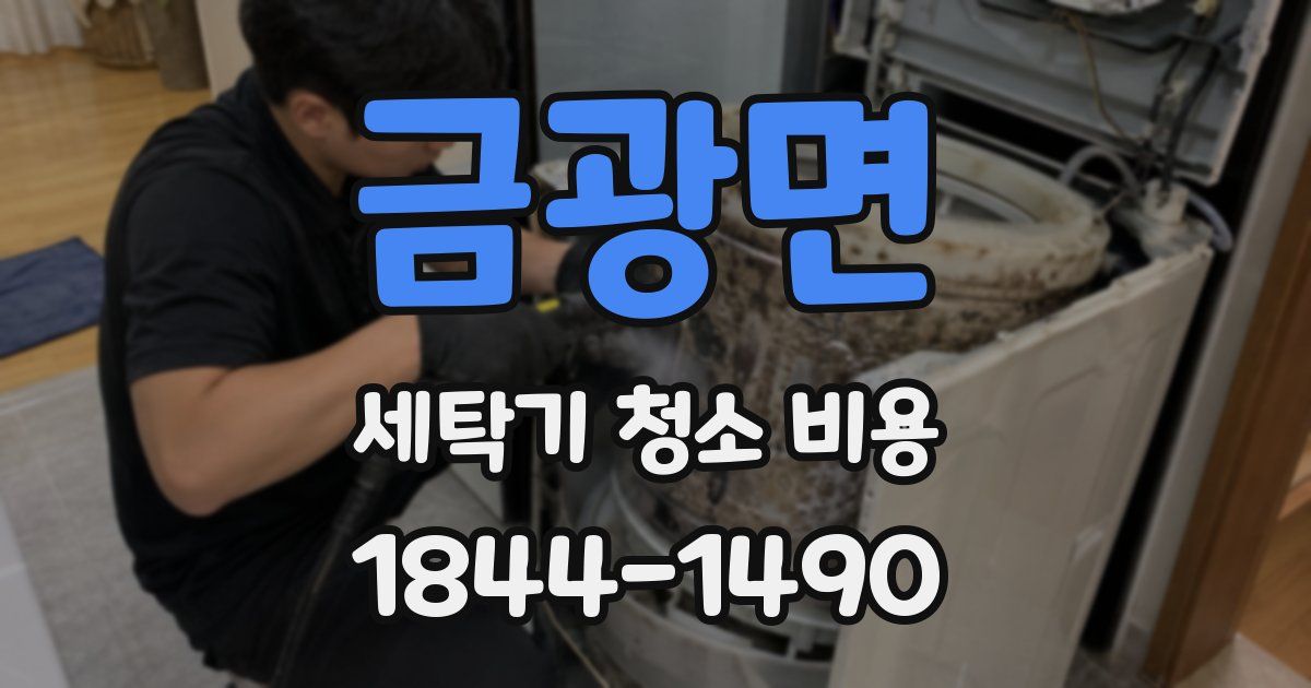금광면 세탁기 청소 비용