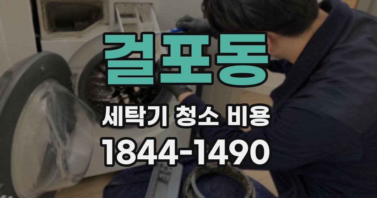 걸포동 세탁기 청소 비용