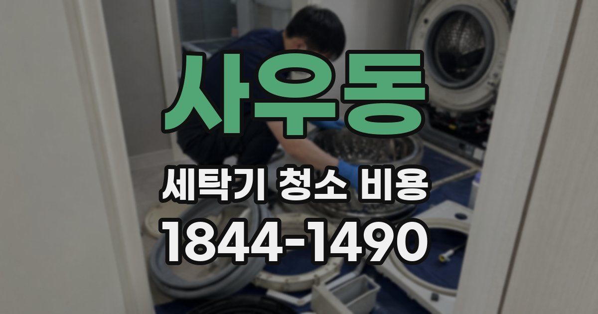 사우동 세탁기 청소 비용
