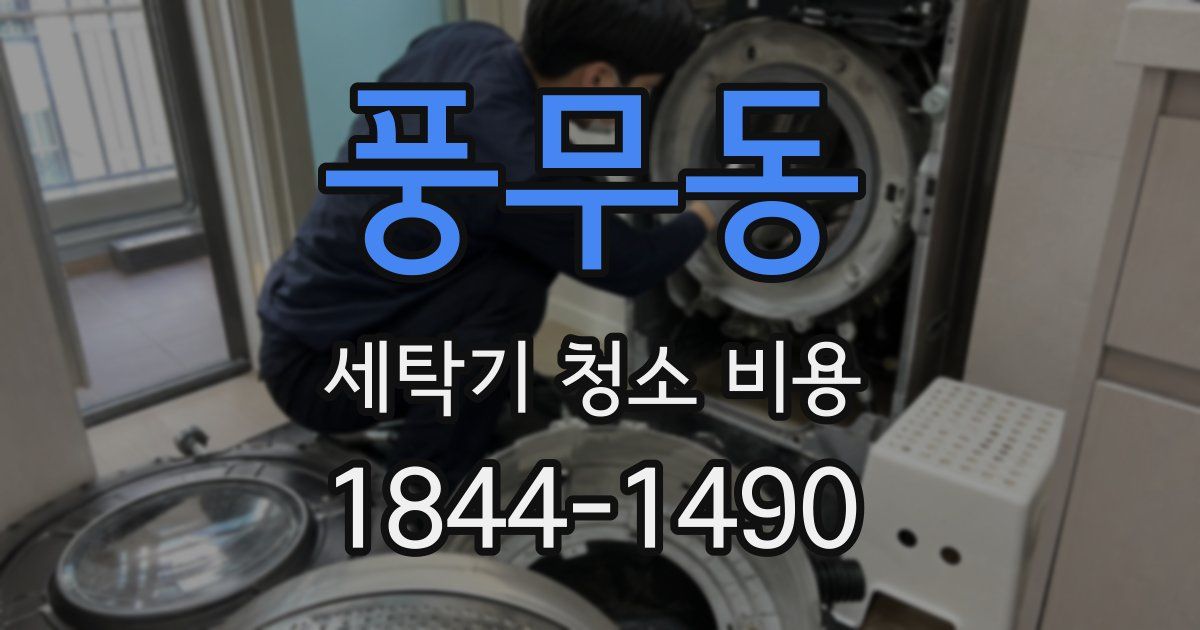 풍무동 세탁기 청소 비용