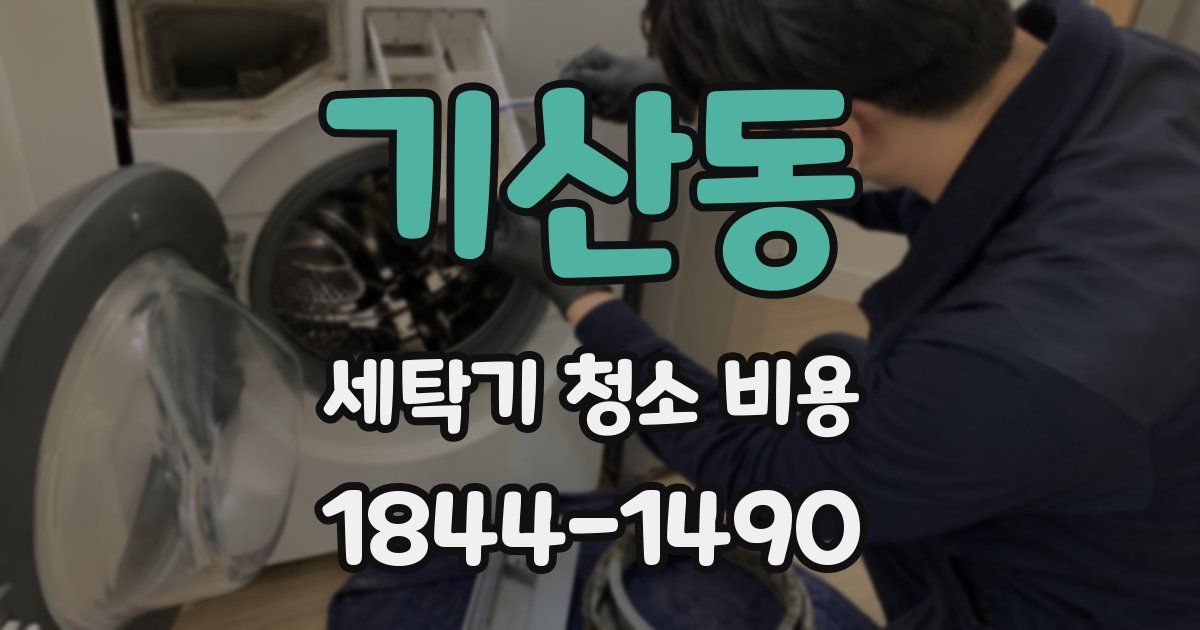 기산동 세탁기 청소 비용
