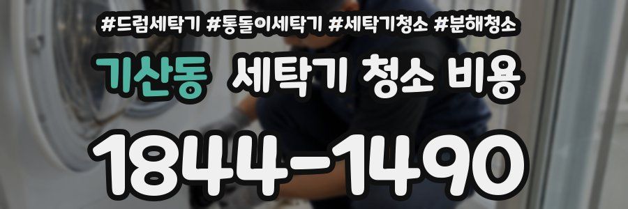 기산동 세탁기 청소 비용
