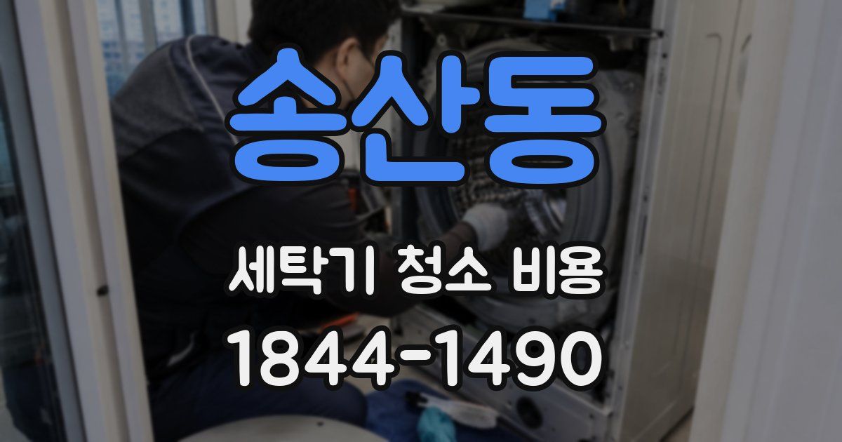 송산동 세탁기 청소 비용